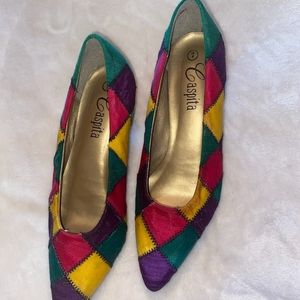 Vintage short heel shoes